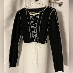 Small handmade front tie top.
